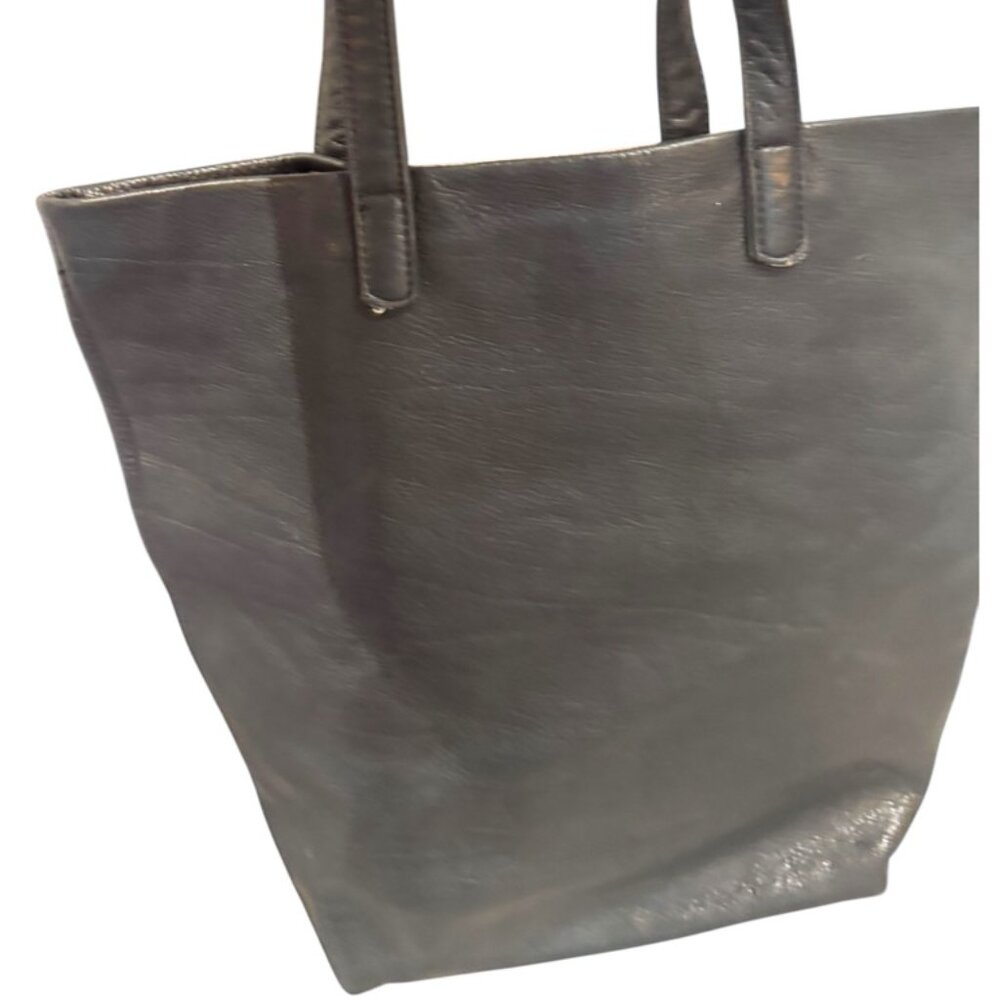 ***SOLD*** BAGGU black leather shoulder bag